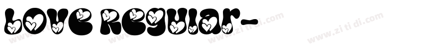 Love Regular字体转换